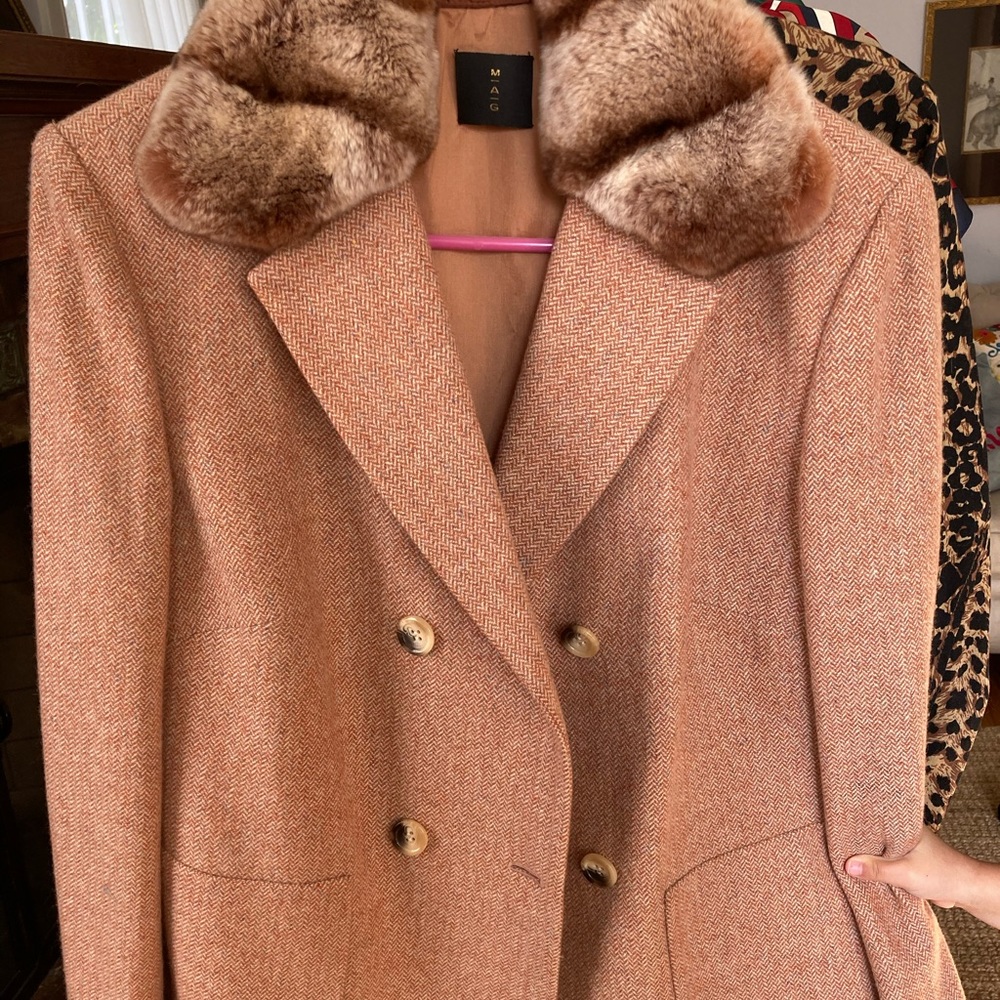 MAG Wool Rabbit Fur Peacoat
